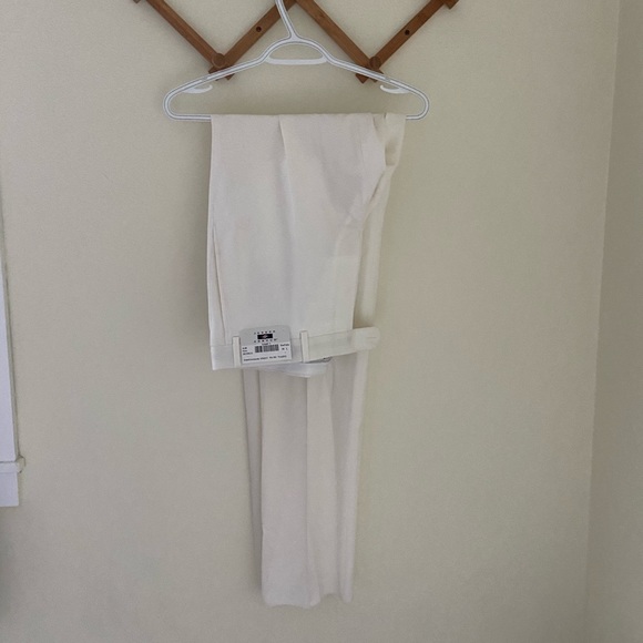 Joseph Abboud Mens Cream Dress Pants - Picture 3 of 3